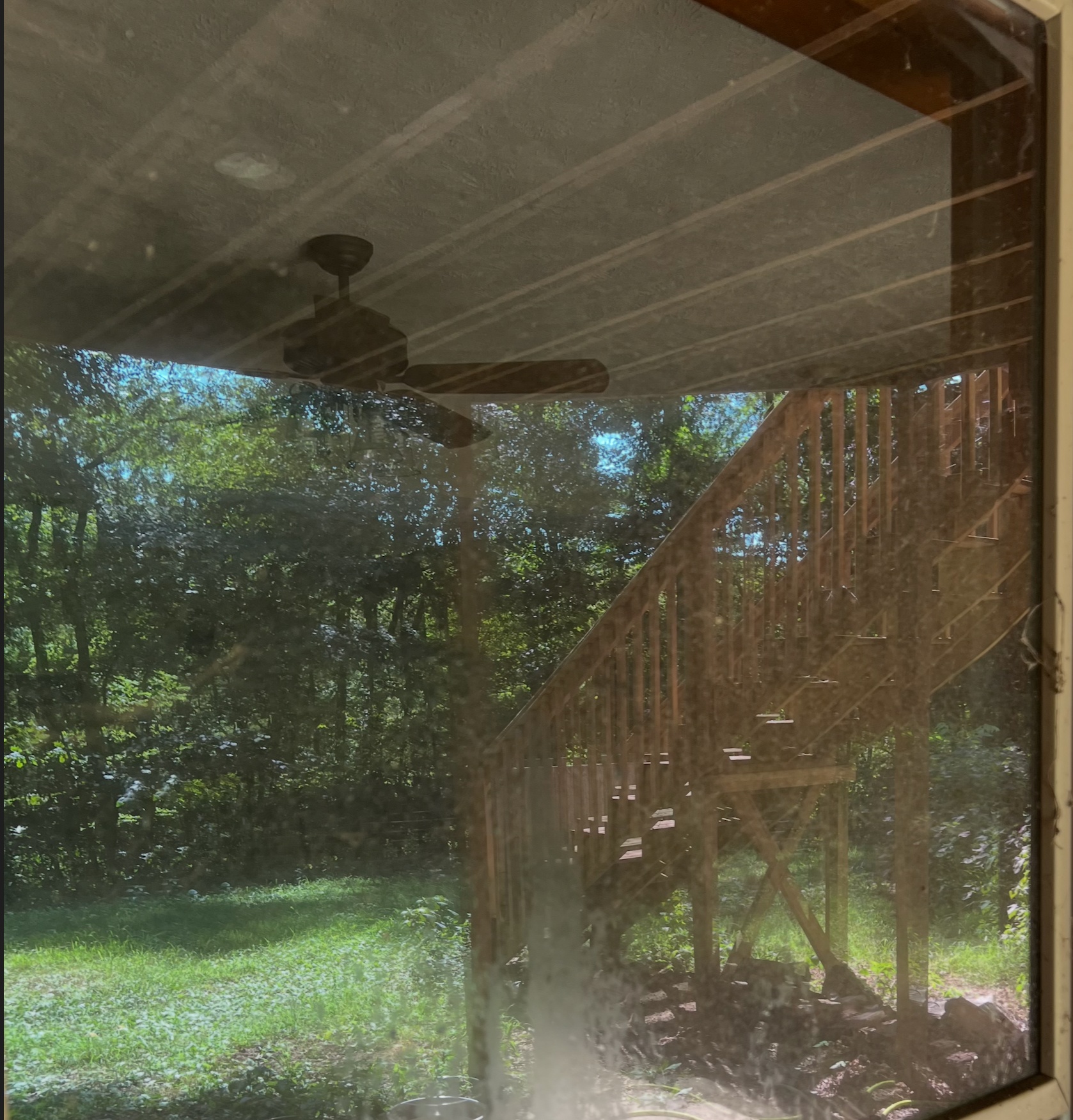 Before: dirty windows